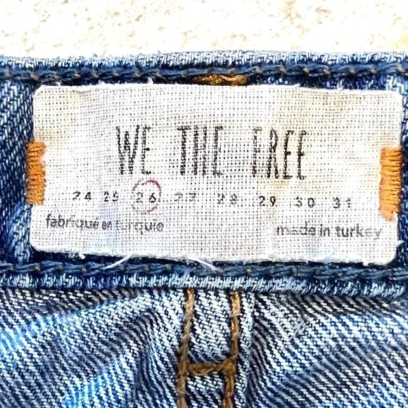 We The Free Blue Distressed Mini Skirt - Picture 7 of 8